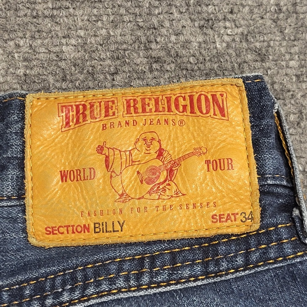 Vtg True Religion Men's "Billy" Bootcut "Made In USA" Denim Jeans Sz (30W x 31L) - Picture 16 of 16